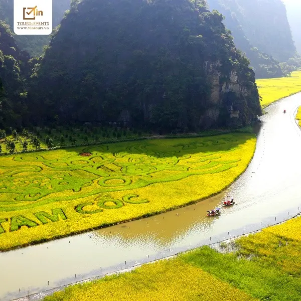 Ngắm nhìn cánh đồng Tam Cốc rộng lớn của Ninh Bình